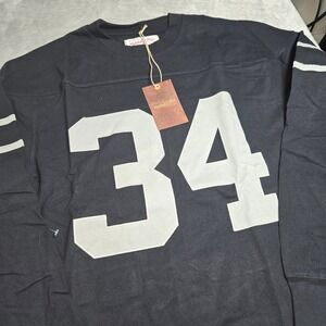 Mitchell & Ness Bo Jackson Raiders Long Sleeve Shirt L Throwback NFL NWT Black